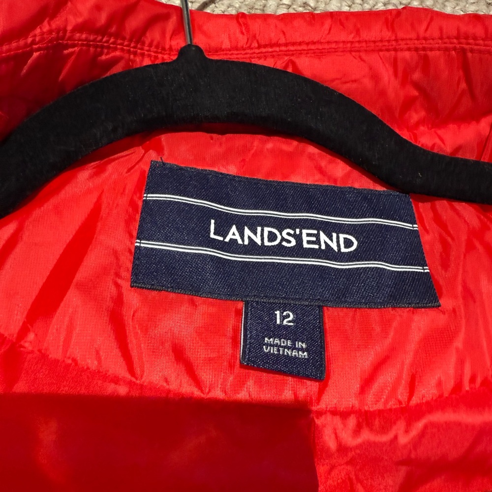 Women's Red Quilted Jacket from LandsEnd - Picture 4 of 6